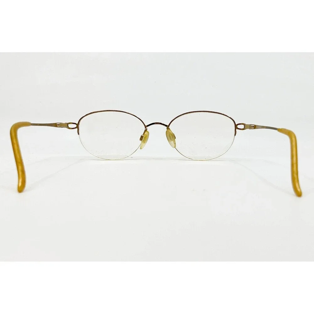 Aristar Eyeglasses Womens Gold Semi Rimless Oval 6238 49-19-135
